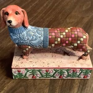 Jim Shore design Longfellow Dachshund dog Heartwood Creek figurine 2005